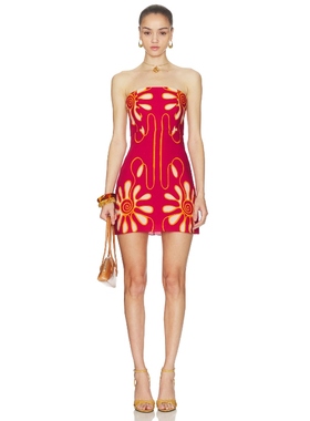 Cala de la Cruz ROMA 裙子 红色REVOLVE小众新款