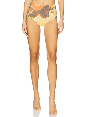 【海外直邮】 Free People PRINTED BILLIE 高腰内裤 橙色REVOLVE