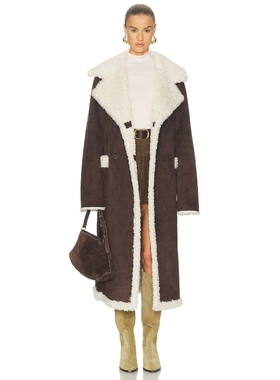 Tularosa LYDIA 大衣 棕色 老钱风REVOLVE小众新款