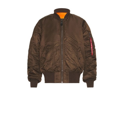 ALPHA INDUSTRIES ALPHA MA-1 飞行员夹克 棕色REVOLVE小众新款