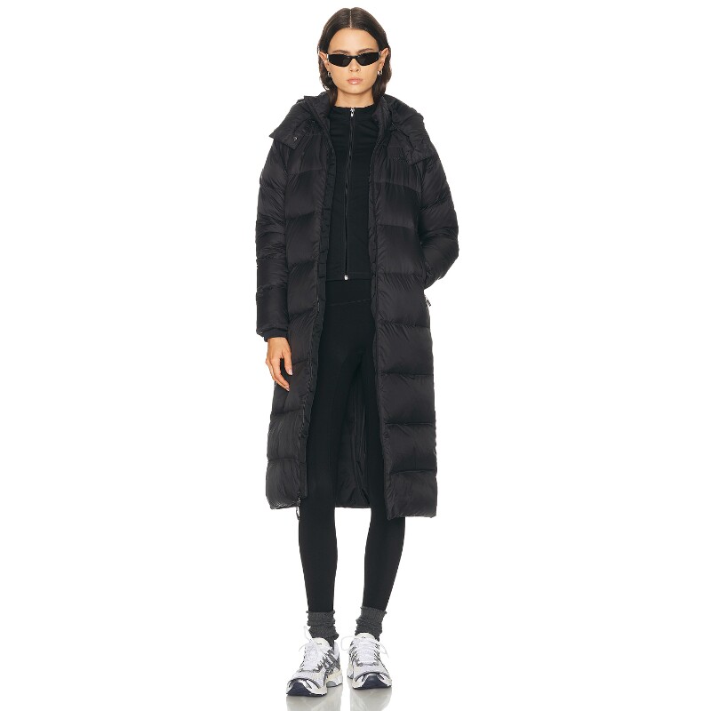 The North Face黑色夹克连帽通勤风早秋新品长款外套REVOLVE