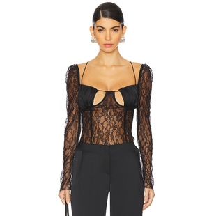 Ocak 黑色REVOLVE小众新款 上装 上衣 长袖 Ceren