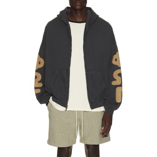 Fear of God ESSENTIALS黑色卫衣字母印花宽松上衣新品REVOLVE