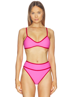 BEACH RIOT LEONA 比基尼内衣 revolve小众新款 粉色