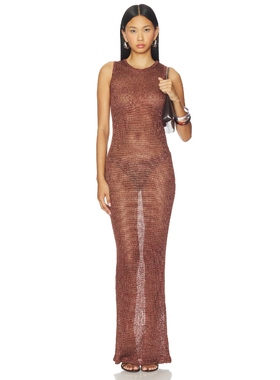 superdown ALIX 裙子 棕色 美式性感REVOLVE小众新款