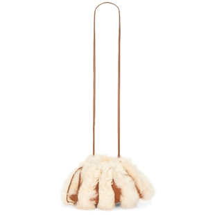 Ulla Johnson ADRIA PLEATED WAVE MINI 斜挎包 棕色REVOLVE小众