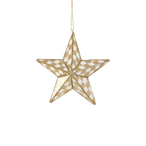 Cody Foster & Co  CHECKERED STAR 摆饰品  金属金色 秋冬新品R