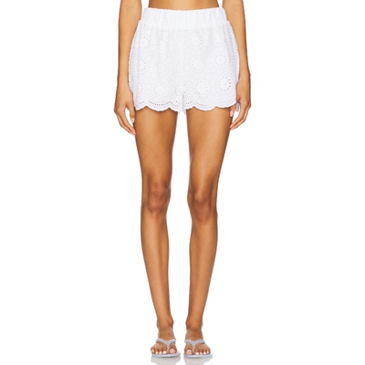 BEACH RIOT AURELIA 短裤 白色 美式休闲风REVOLVE小众新款
