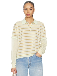 Guest In Residence Layered Stripe Rugby revolve小众新款