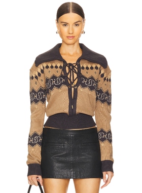 Understated Leather NORDIC COWBOY 毛衣 棕黄色REVOLVE冬季保暖