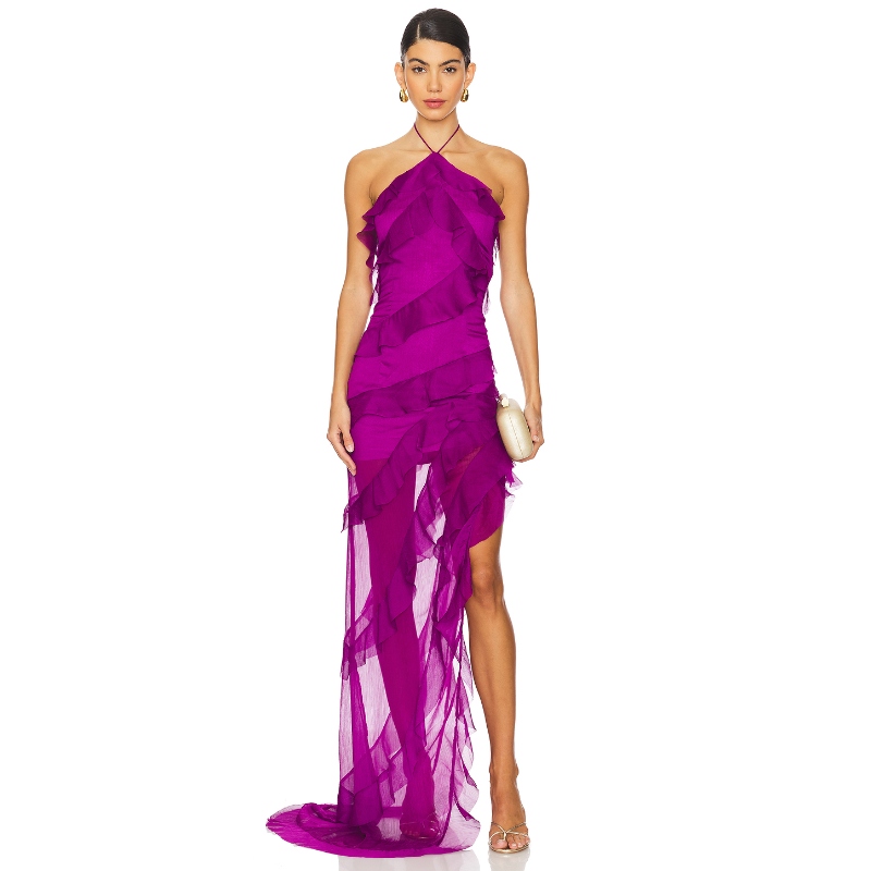 [冬季新品]ELLIATT MIA 长裙 紫色REVOLVE小众