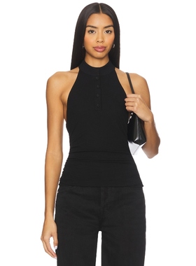 ALL THE WAYS TEZZA 上装 黑色 y2k辣妹风REVOLVE小众新款