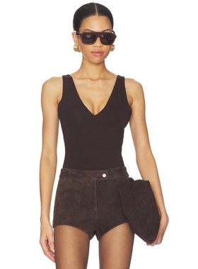 SANS FAFF 紧身服 revolve小众新款 棕色