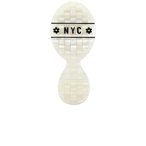 Solar Eclipse Hand-painted NYC Mosaic Handbag Hero Brush  re