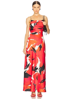 AMUR ALYINA 长裙 红色REVOLVE小众新款