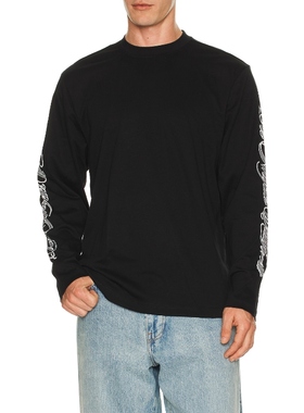 Stampd LA CURSIVE 长袖T恤 黑色REVOLVE小众新款