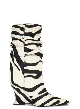 Schutz SIENA SLOUCH 靴子 黑色、白色 女款REVOLVE小众