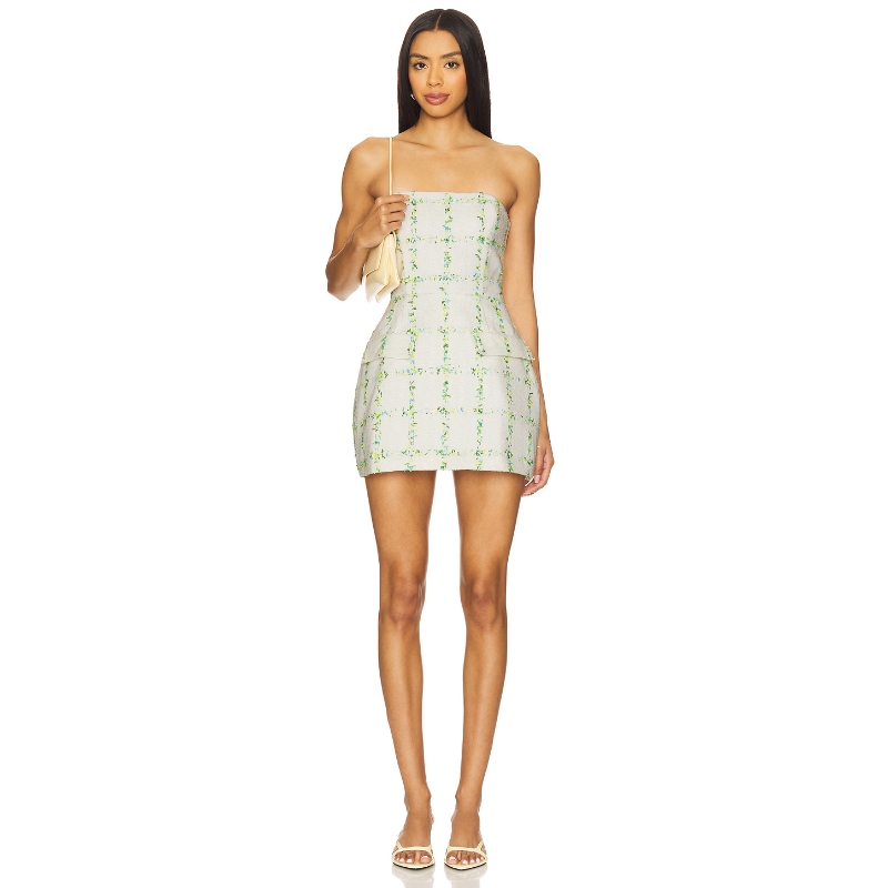 Amanda Uprichard BETHANY 短裤式连衫裤 白色REVOLVE新款