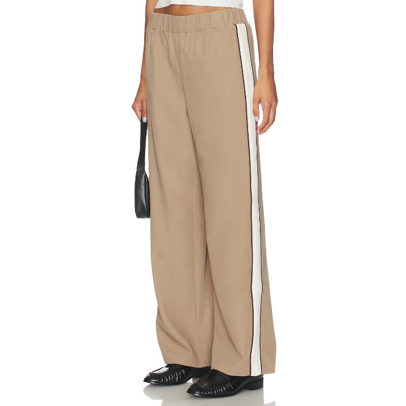 4th & Reckless KIMMORA 裁剪西裤 棕色 美式休闲风REVOLVE小众新