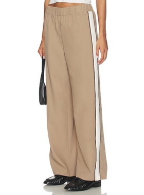 4th & Reckless KIMMORA 裁剪西裤 棕色 美式休闲风REVOLVE小众新