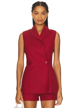 [春节穿搭]FAITHFULL THE BRAND FLORINE 西装 红色REVOLVE小众