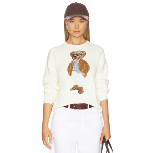 Polo Ralph Lauren Cotton Bear Long Sleeve Crew Neck revolve