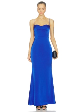 Katie May YASMIN 裙子 蓝色REVOLVE小众新款