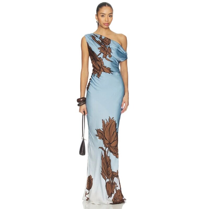 ROCOCO SAND DRESS 连衣裙 revolve小众新款 蓝色