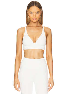 GIGI C MARISSA 运动风胸罩上衣 白色REVOLVE小众新款