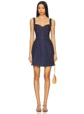 NICHOLAS ALINA 连衣裙 蓝色REVOLVE小众新款