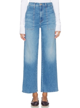 MOTHER MAVEN 阔腿 蓝色美式复古风REVOLVE小众新款