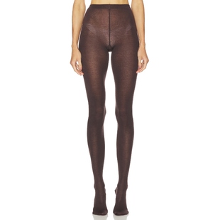 沃尔福特 巧克力色REVOLVE小众新款 MERINO 袜 连裤 Wolford
