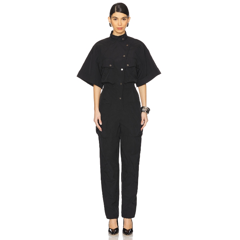 Ronny Kobo PIERCE 连身裤 黑色 美式休闲风REVOLVE小众新款