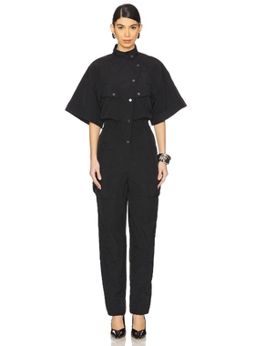 Ronny Kobo PIERCE 连身裤 黑色 美式休闲风REVOLVE小众新款