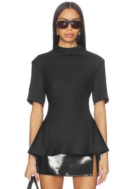 REMAIN Suiting Peplum Top 黑色 y2k辣妹风REVOLVE小众新款