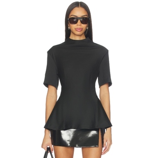 Suiting y2k辣妹风REVOLVE小众新款 Peplum 黑色 Top REMAIN