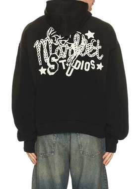 Market OLD WEST STUDIOS 连帽衫 黑色REVOLVE小众新款