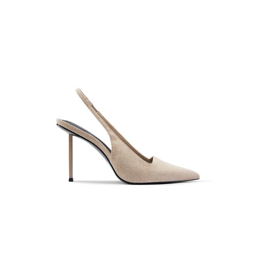 FEMME LA G63 SLINGBACK 浅口高跟鞋 灰褐色REVOLVE小众新款
