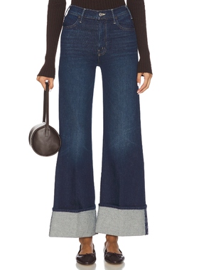 MOTHER HUSTLER 阔腿 蓝色美式复古风REVOLVE小众新款