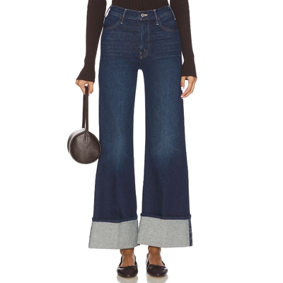 MOTHER HUSTLER 阔腿 蓝色美式复古风REVOLVE小众新款