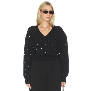 Crystal Knit Ronny 黑色 Corin neck y2k辣妹风REVOLVE小 Kobo