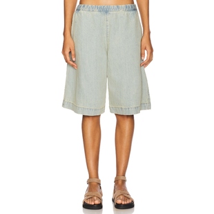 Enza Costa MARINE 百慕大短裤 蓝色 美式休闲风REVOLVE小众新款