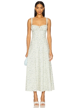 [冬季新品]SNDYS ALESSIA 裙子 蓝色REVOLVE小众