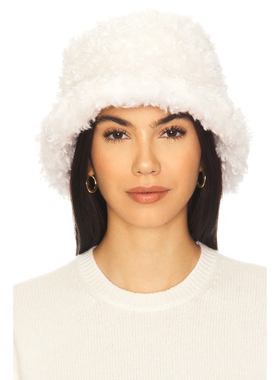 Lack of Color FLUFFY 水桶帽 白色REVOLVE小众新款