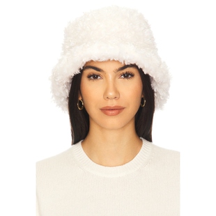 白色REVOLVE小众新款 Color 水桶帽 FLUFFY Lack