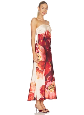 MISA Los Angeles CHERYL 裙子 revolve小众新款 红色