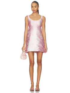 Marques ' Almeida PRINTED HEAVY SATIN MINI 裙子 revolve小众