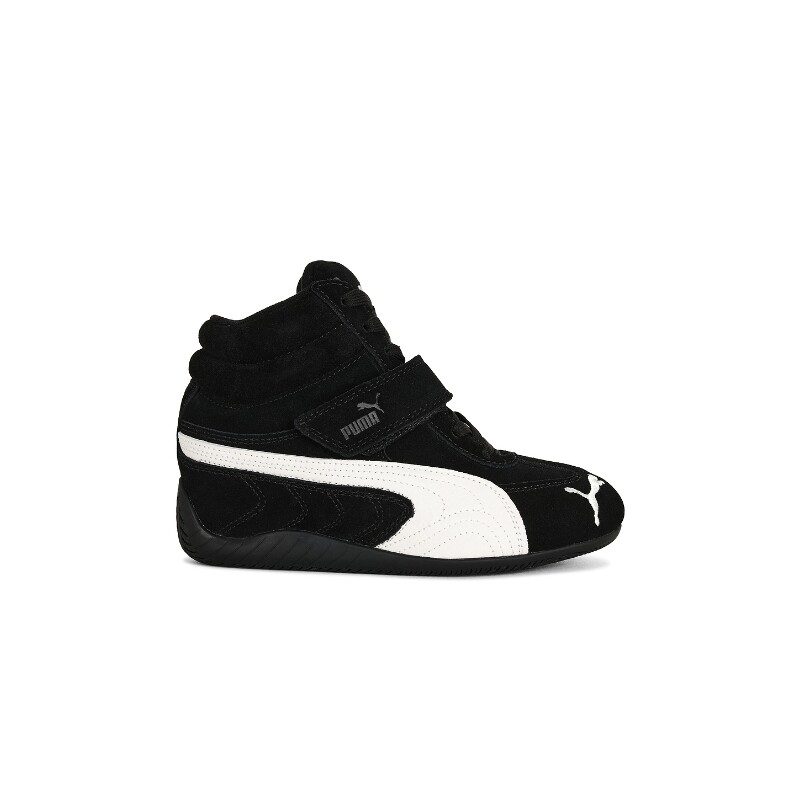 Puma Select黑色麂皮系带高帮平底简约浅口运动鞋秋冬新品REVOLVE