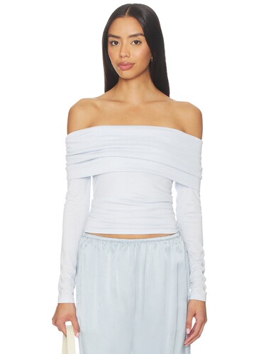 ASTR the Label MARGIE 上装 revolve小众新款 淡蓝色