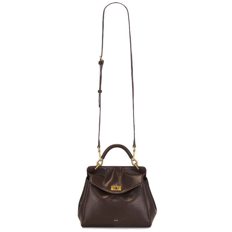 JW PEI Lucia Classic Top Handbag 皮革手提包复古老钱风REVOLVE